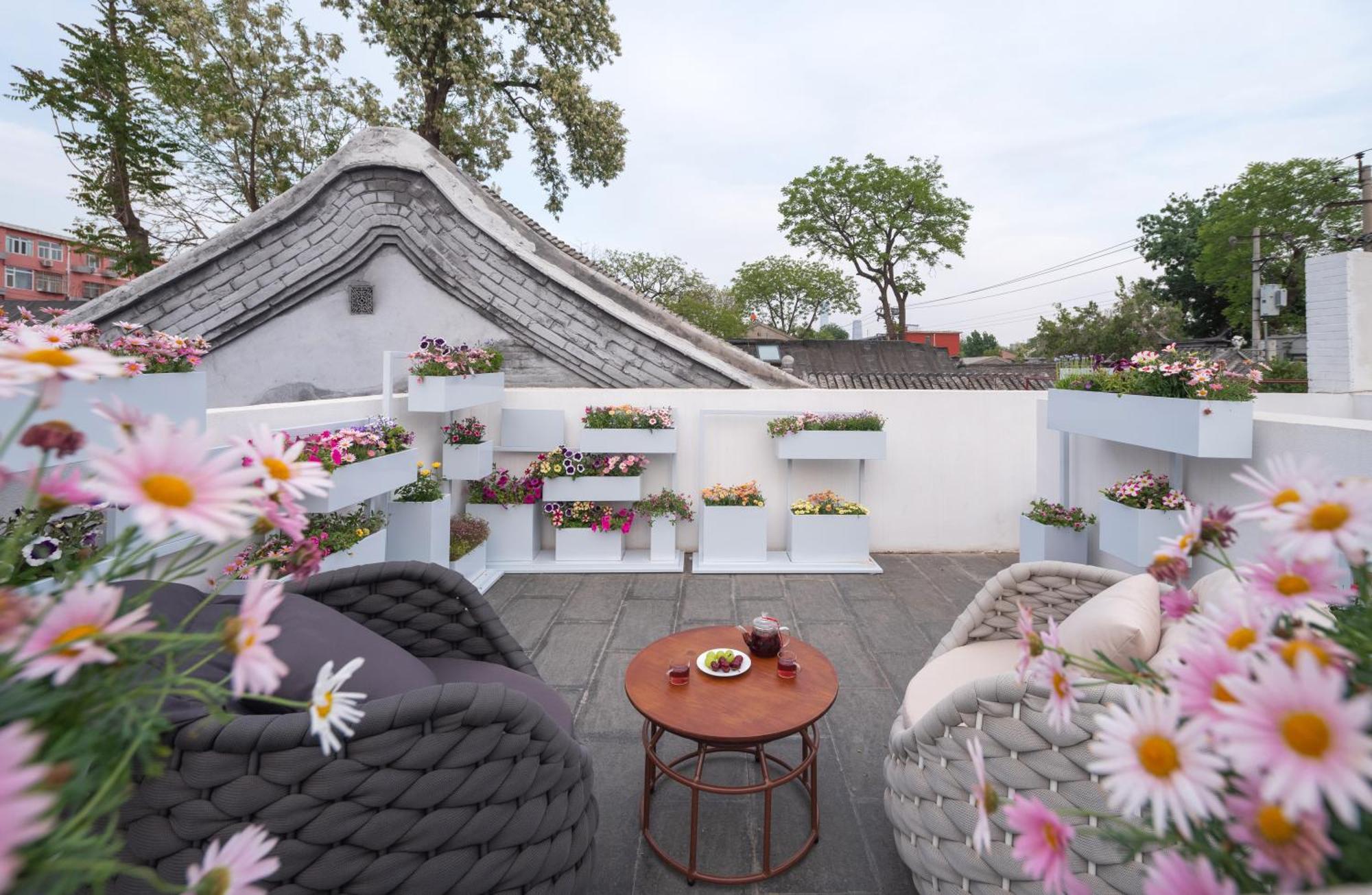 Xinxiang Yayuan Beijing Sihe Courtyard With Sky Garden Terrace Near Tiananmen Square Forbidden City Wangfujing Pedestrian Street And The Subway Eksteriør billede