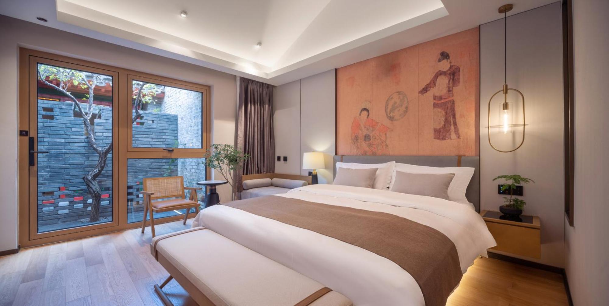 Xinxiang Yayuan Beijing Sihe Courtyard With Sky Garden Terrace Near Tiananmen Square Forbidden City Wangfujing Pedestrian Street And The Subway Eksteriør billede