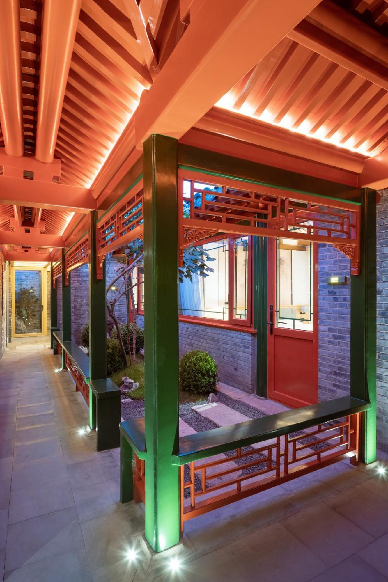 Xinxiang Yayuan Beijing Sihe Courtyard With Sky Garden Terrace Near Tiananmen Square Forbidden City Wangfujing Pedestrian Street And The Subway Eksteriør billede