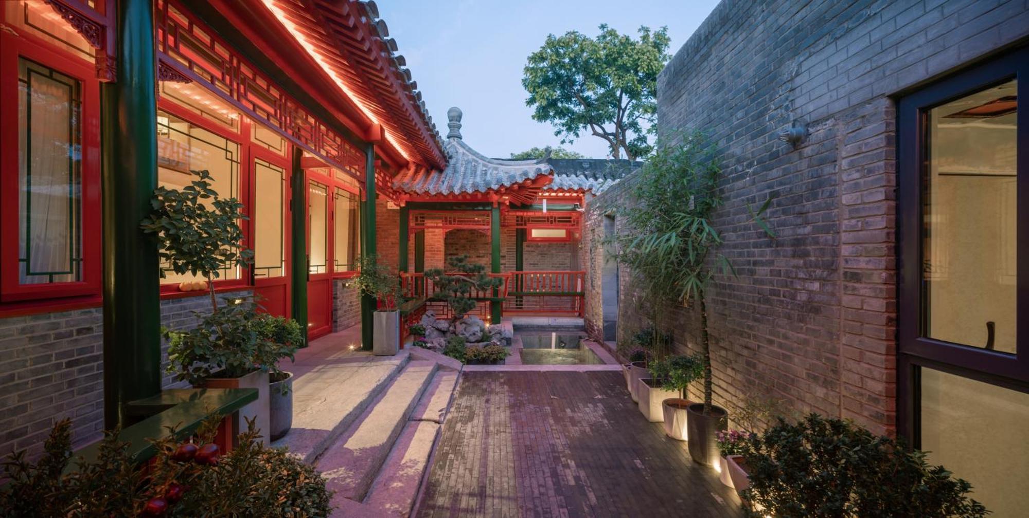 Xinxiang Yayuan Beijing Sihe Courtyard With Sky Garden Terrace Near Tiananmen Square Forbidden City Wangfujing Pedestrian Street And The Subway Eksteriør billede