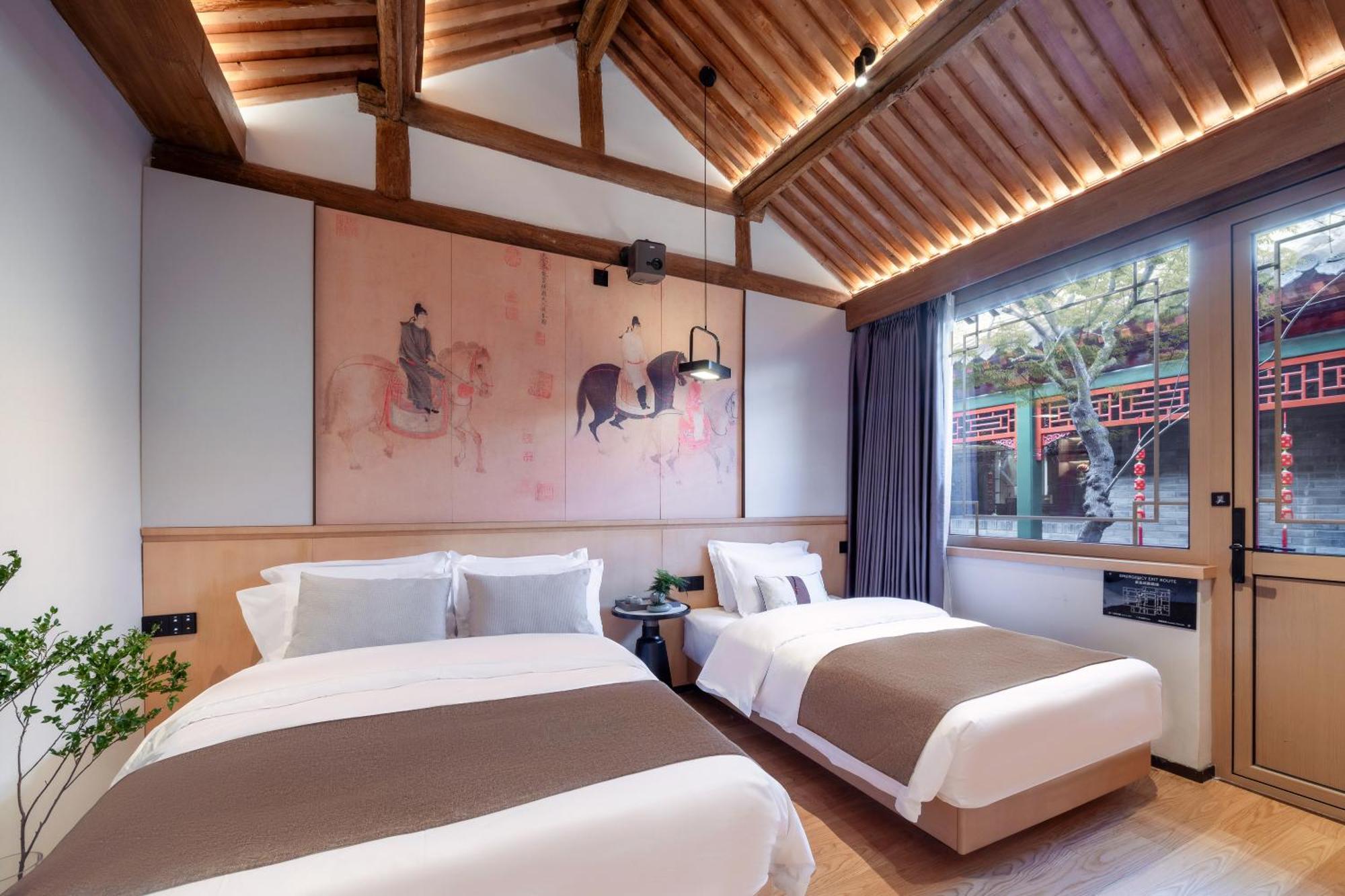 Xinxiang Yayuan Beijing Sihe Courtyard With Sky Garden Terrace Near Tiananmen Square Forbidden City Wangfujing Pedestrian Street And The Subway Eksteriør billede