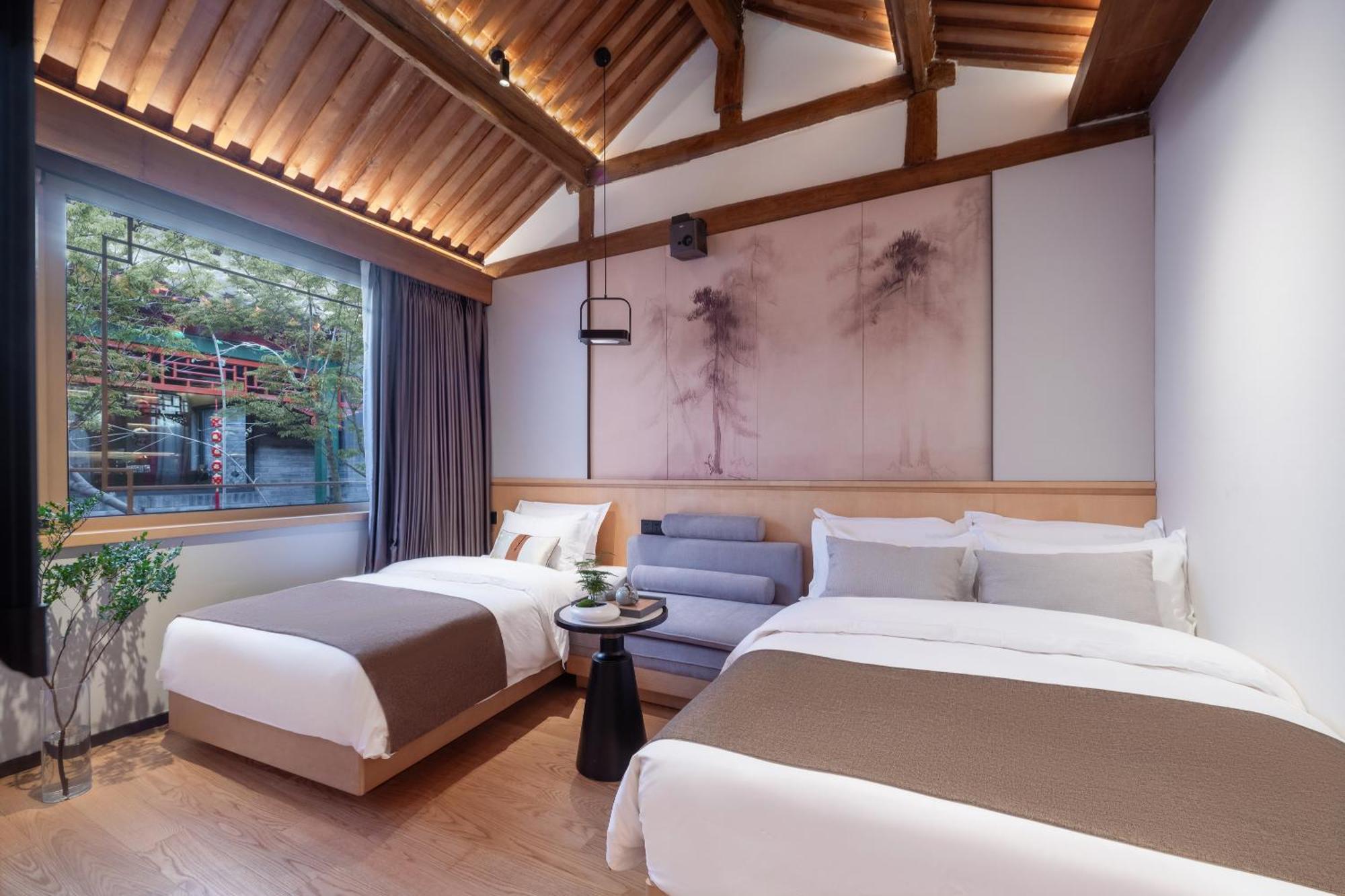 Xinxiang Yayuan Beijing Sihe Courtyard With Sky Garden Terrace Near Tiananmen Square Forbidden City Wangfujing Pedestrian Street And The Subway Eksteriør billede